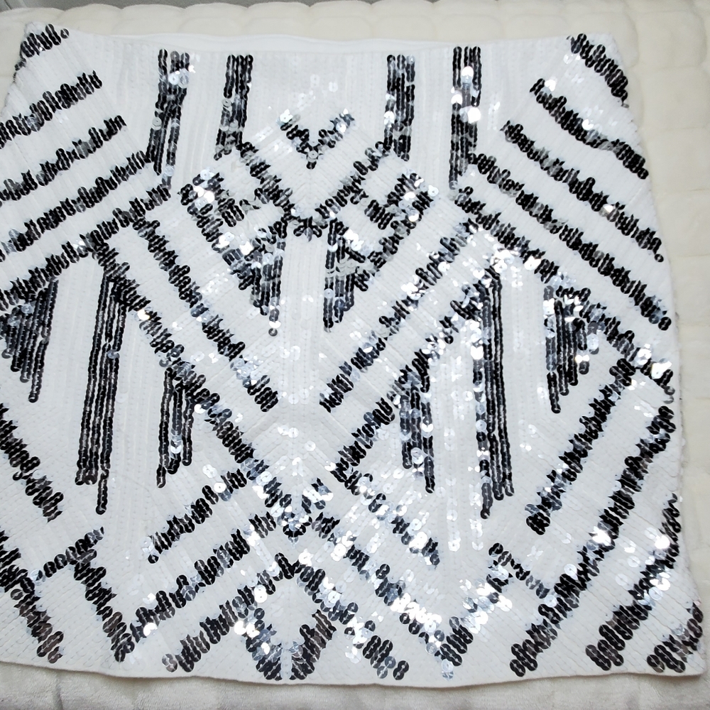 EXPRESS SEQUIN MINI SKIRT